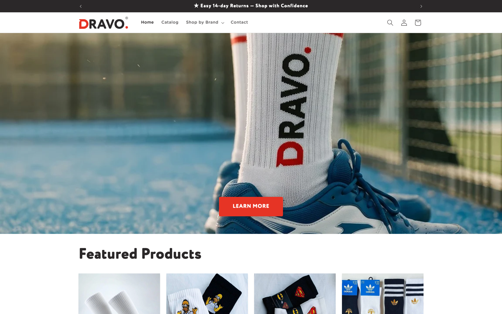Dravo — premium socks & sportswear storefront